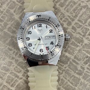 TechnoSport Stainless Steel and Rubber Watch